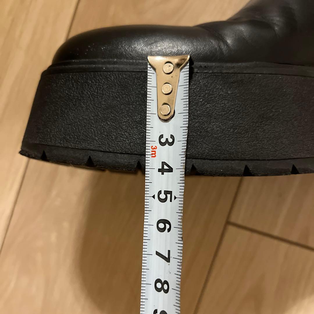 ⭐︎美品⭐︎ZARA サイドゴアブーツ 厚底　ブラック　サイズ39