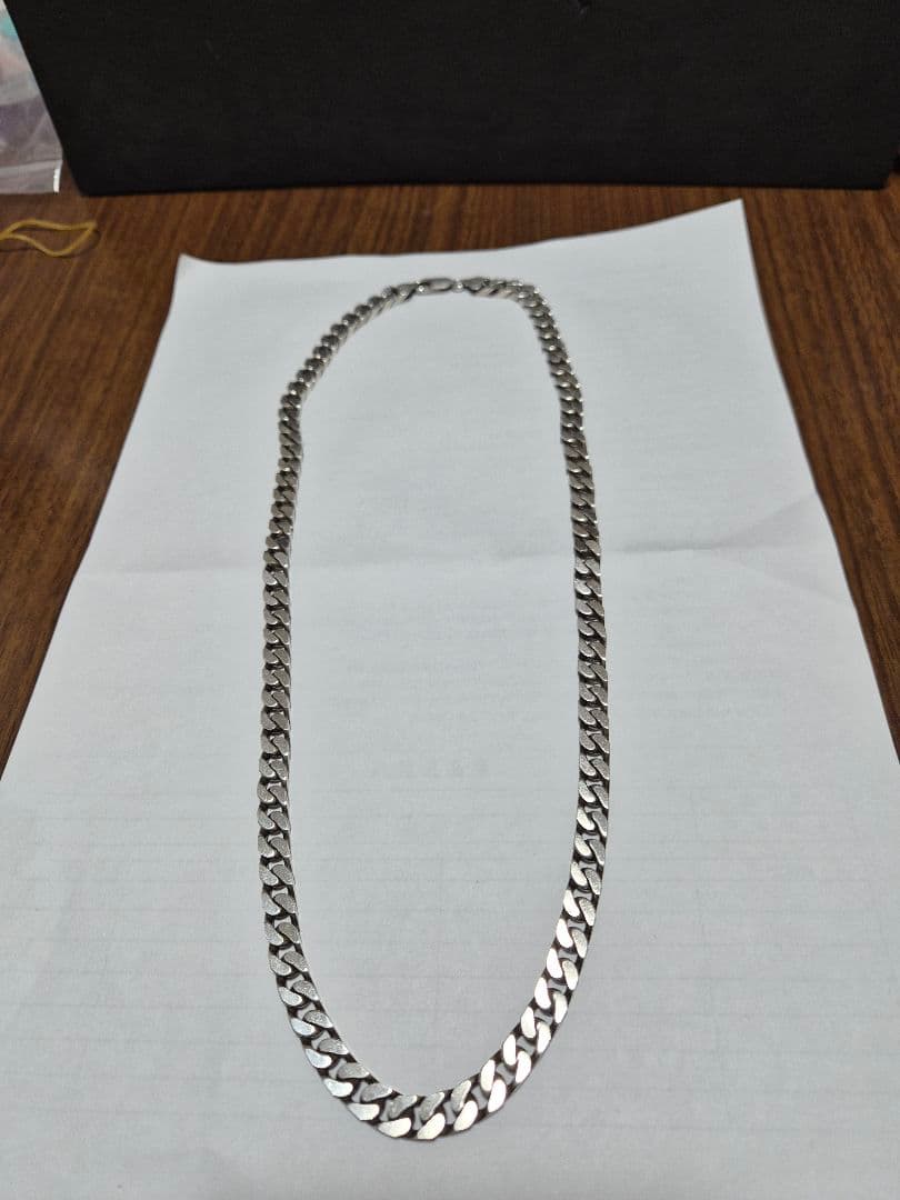 Italy　喜平　ネックレス　Silver925 60cm　7ミリ　76.7g