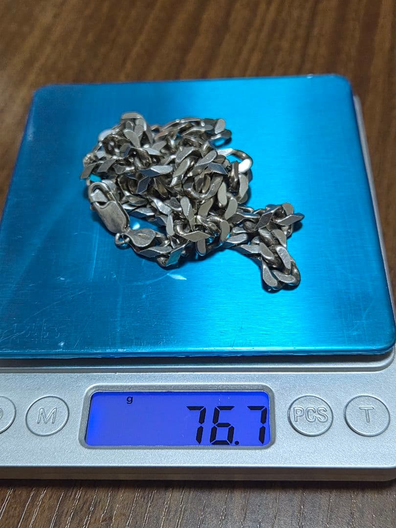 Italy　喜平　ネックレス　Silver925 60cm　7ミリ　76.7g