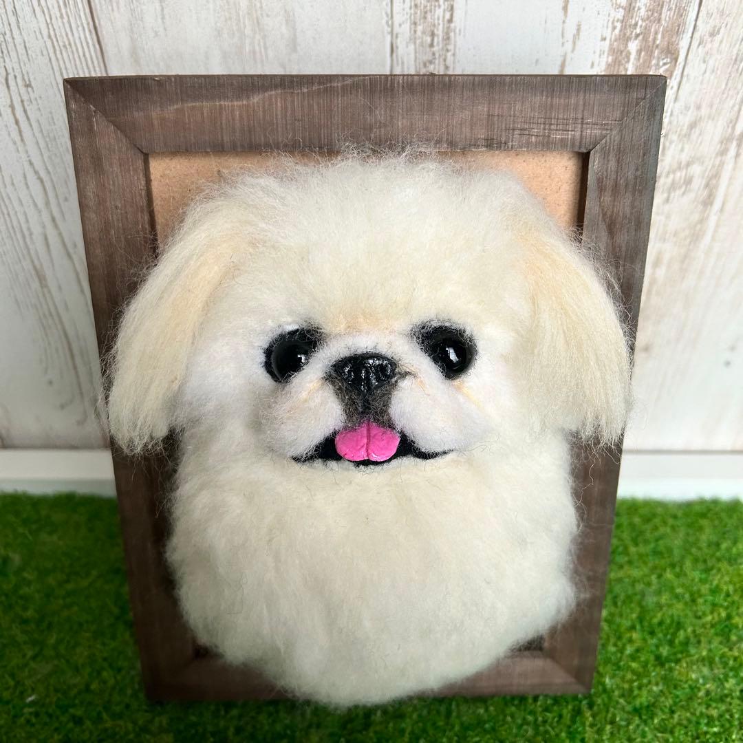 ★ゴロたん★羊毛フェルト　フレームタイプ【ペキニーズ】犬　オーダー