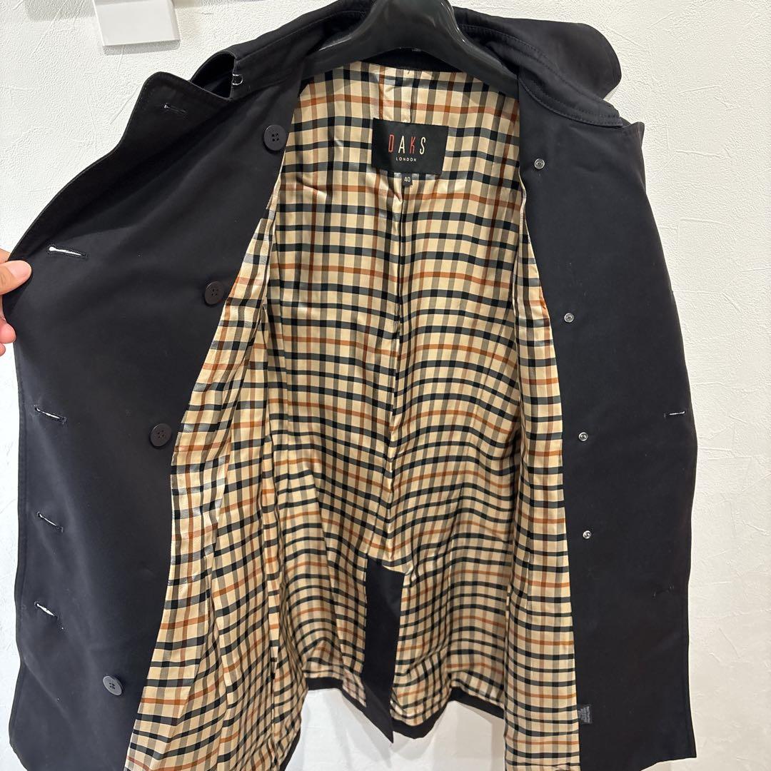 DAKS トレンチコート ブラック