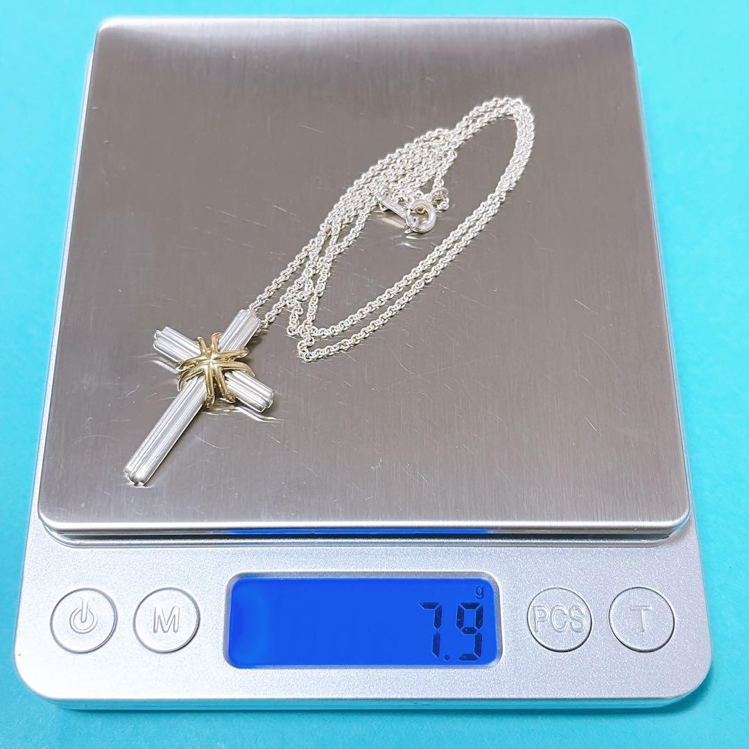 【美品】Tiffany ティファニー クロス 十字架 ネックレス 925/750