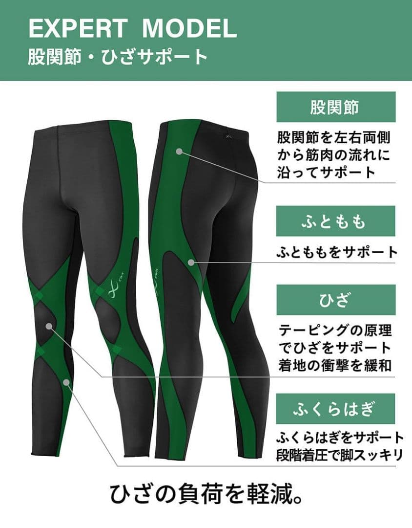 CW―X 股関節ひざサポートEXPERT MODEL COOLタイツ MEN’S