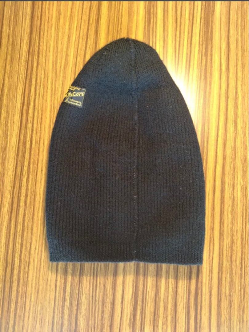 美品THE REAL McCOY'S WATCH CAP ウールニット　ブラック