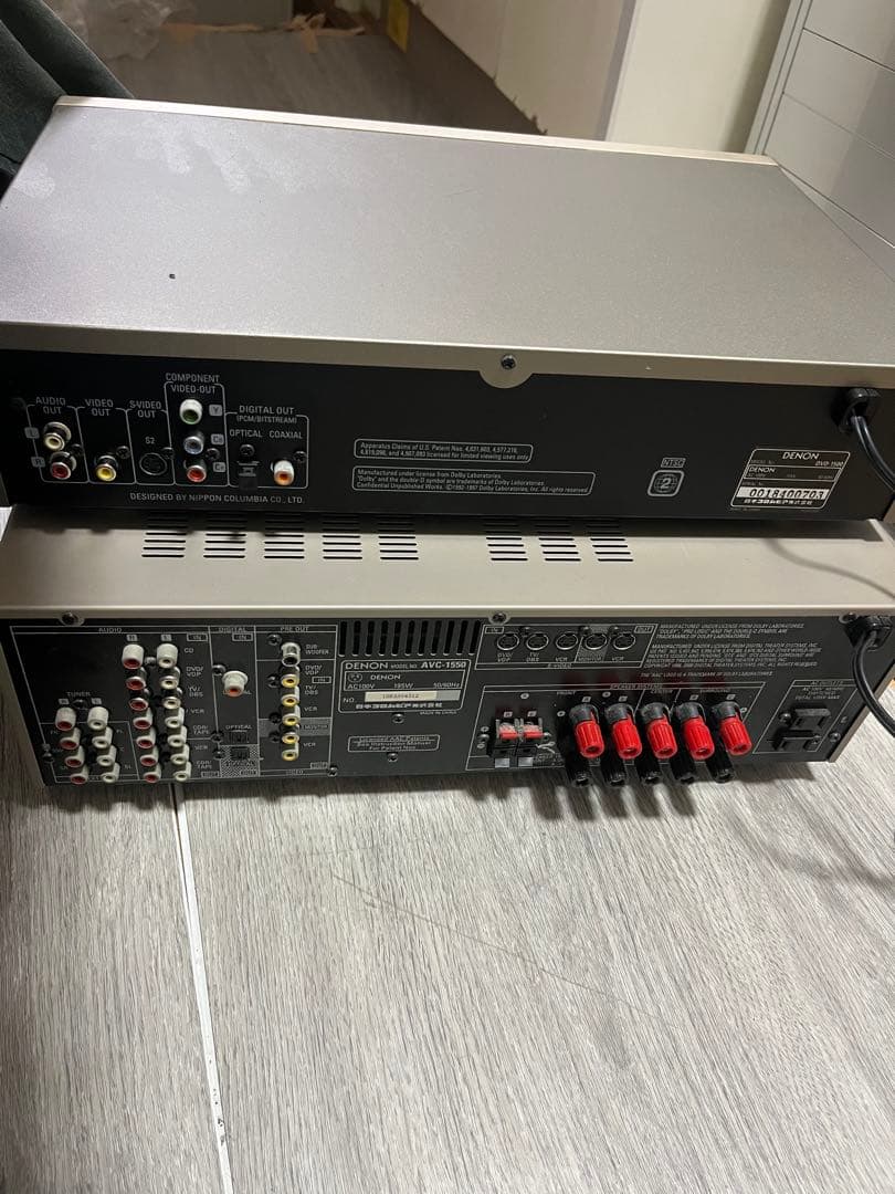 DENON AVサラウンドアンプ AVC-1550 DVD-1500セット