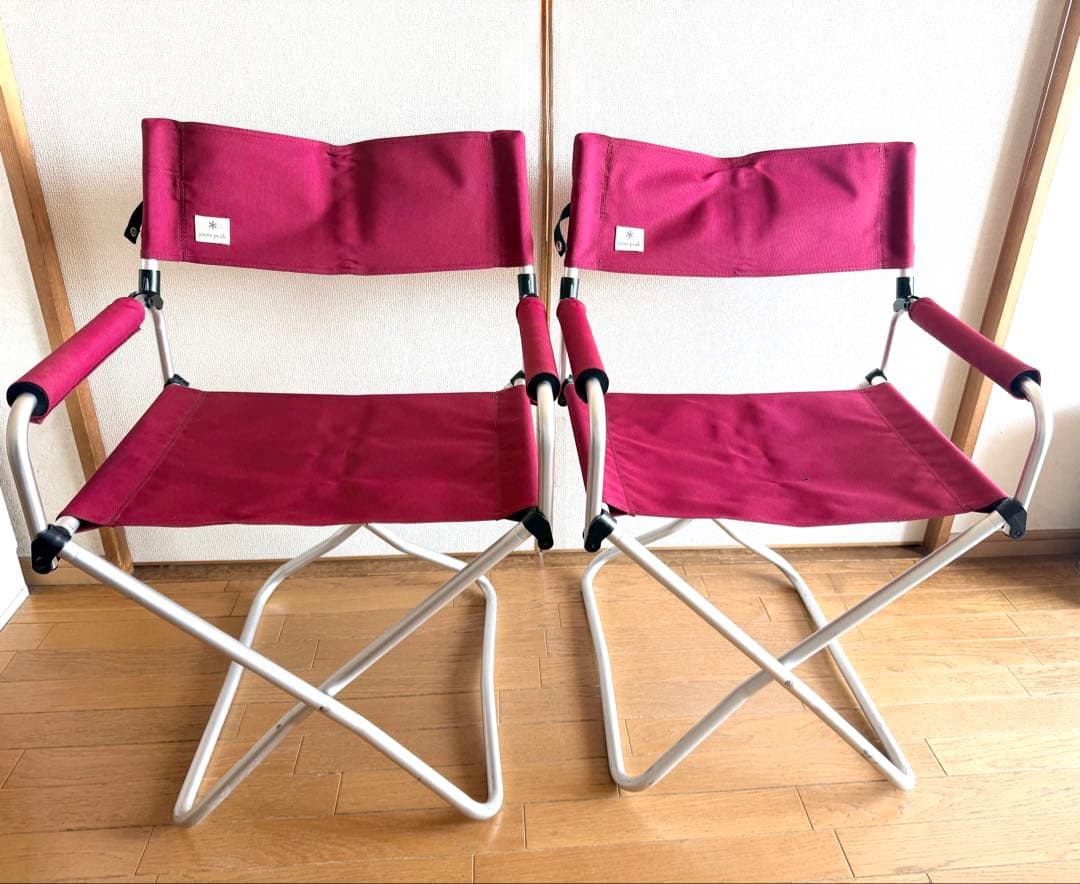 《２脚セット》 peak スノーピーク FDチェアワイド RED