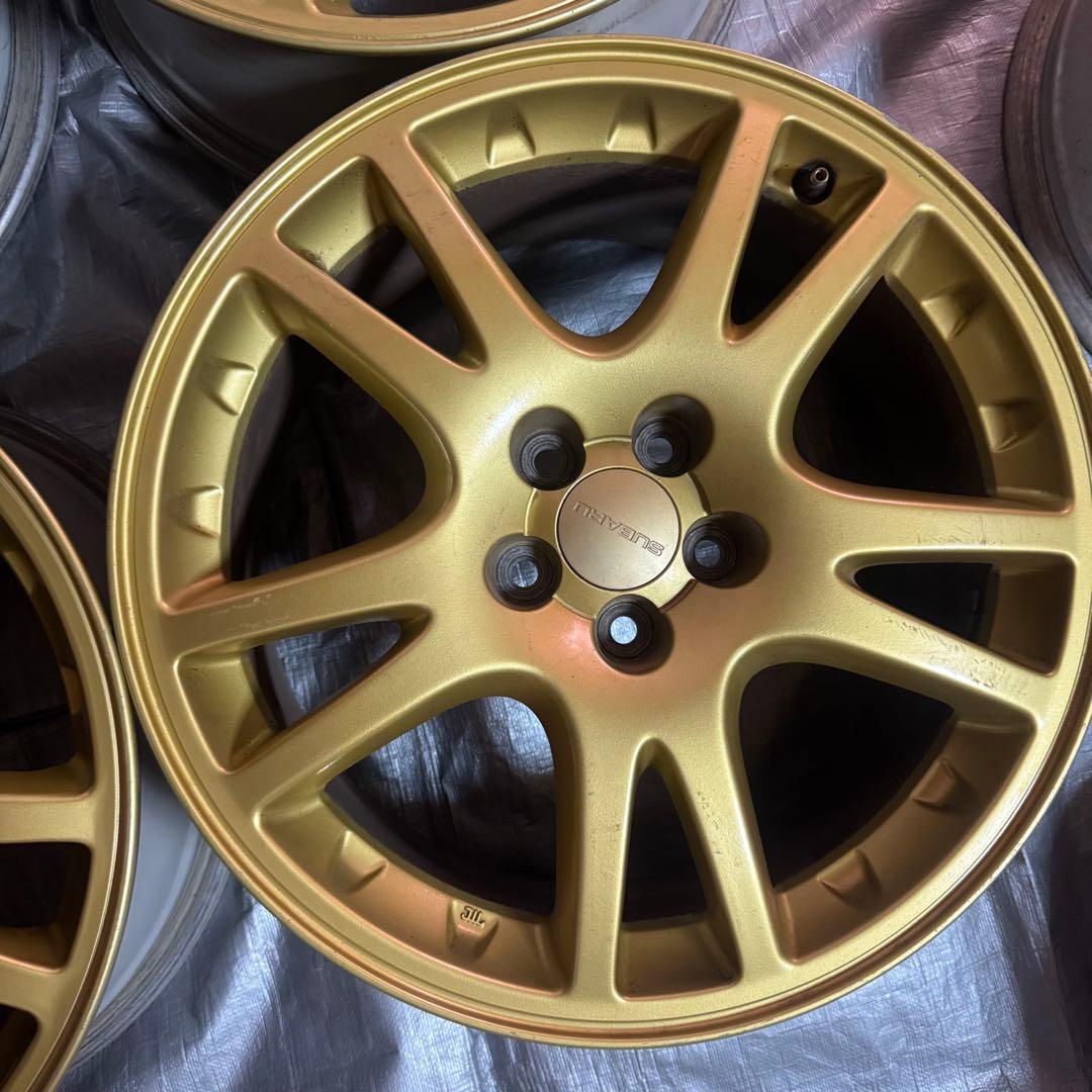 希少SUBARUゴールドホイール インプレッサ WRX STI