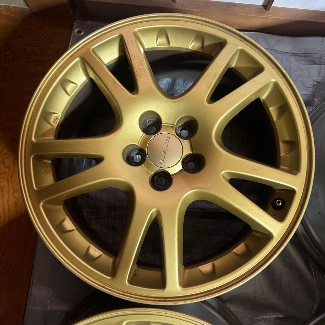 希少SUBARUゴールドホイール インプレッサ WRX STI
