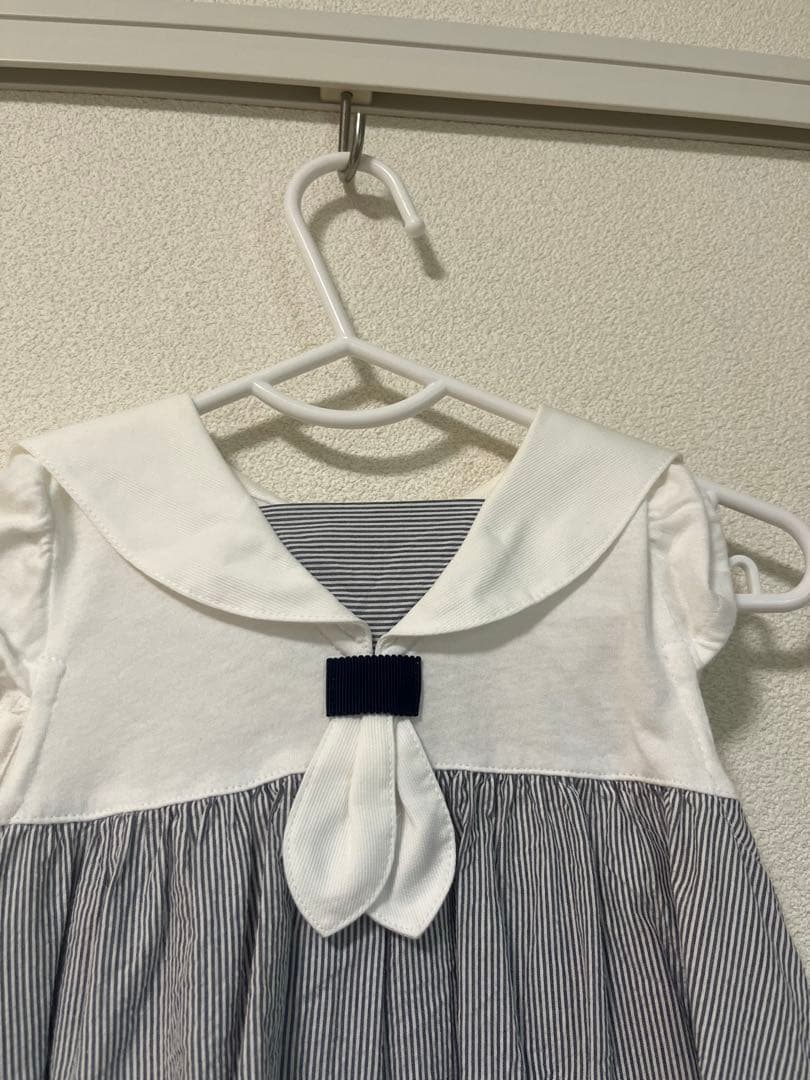 ファミリア　ワンピース　セーラー　90cm