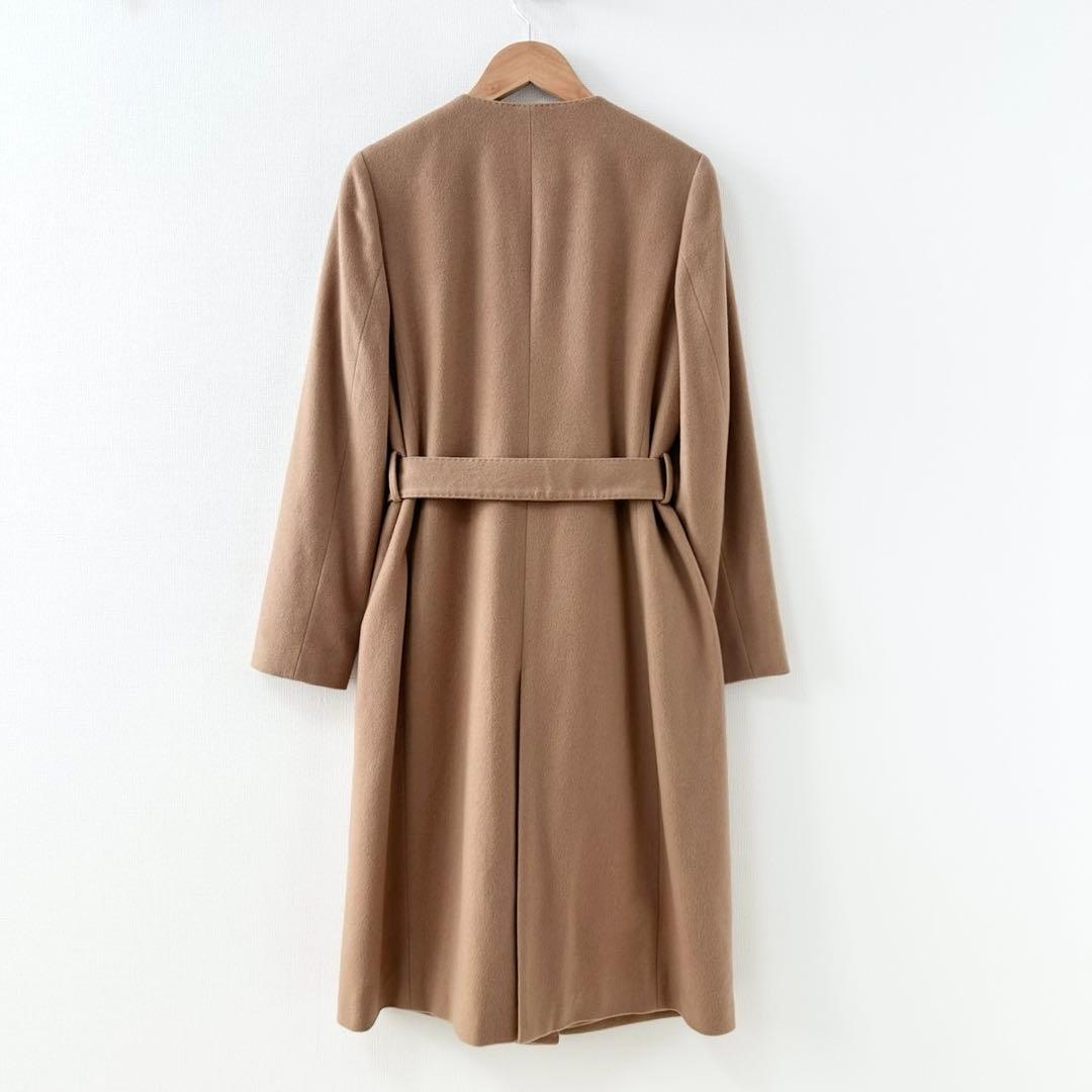 美品✨トゥモローランド　ロングコート　カシミヤ100% キャメル　36