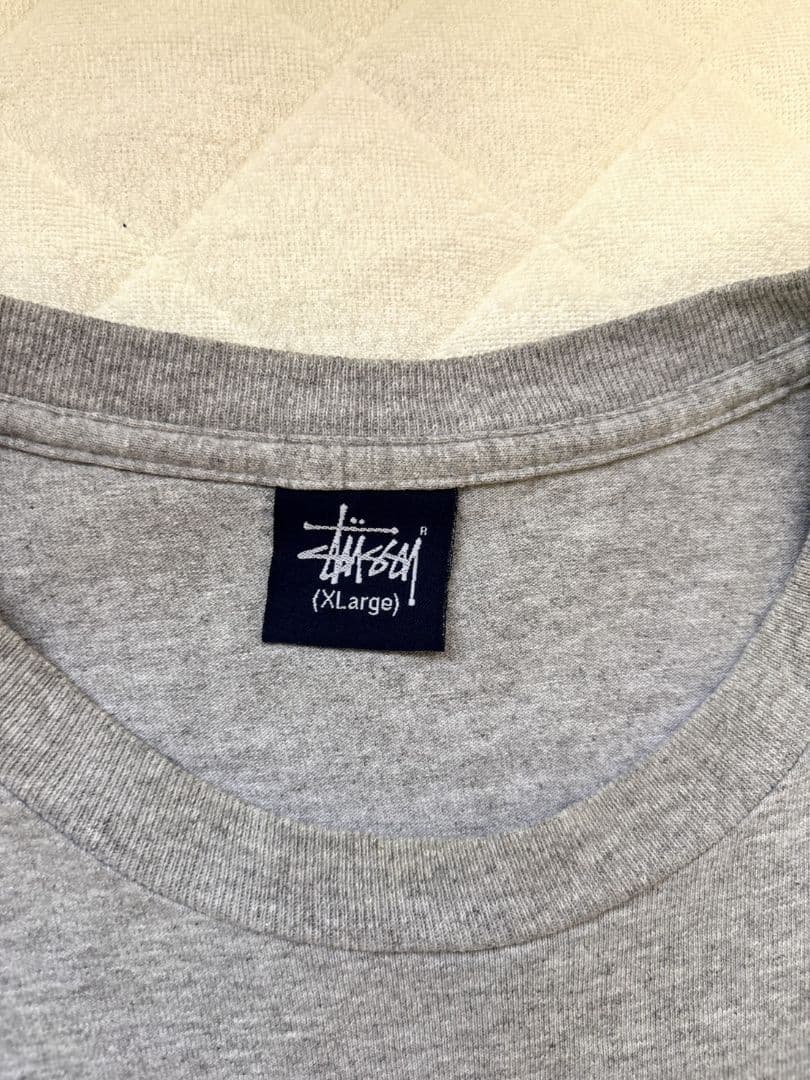 90s oldstussy STANDFIRM Tシャツ グレー　XL