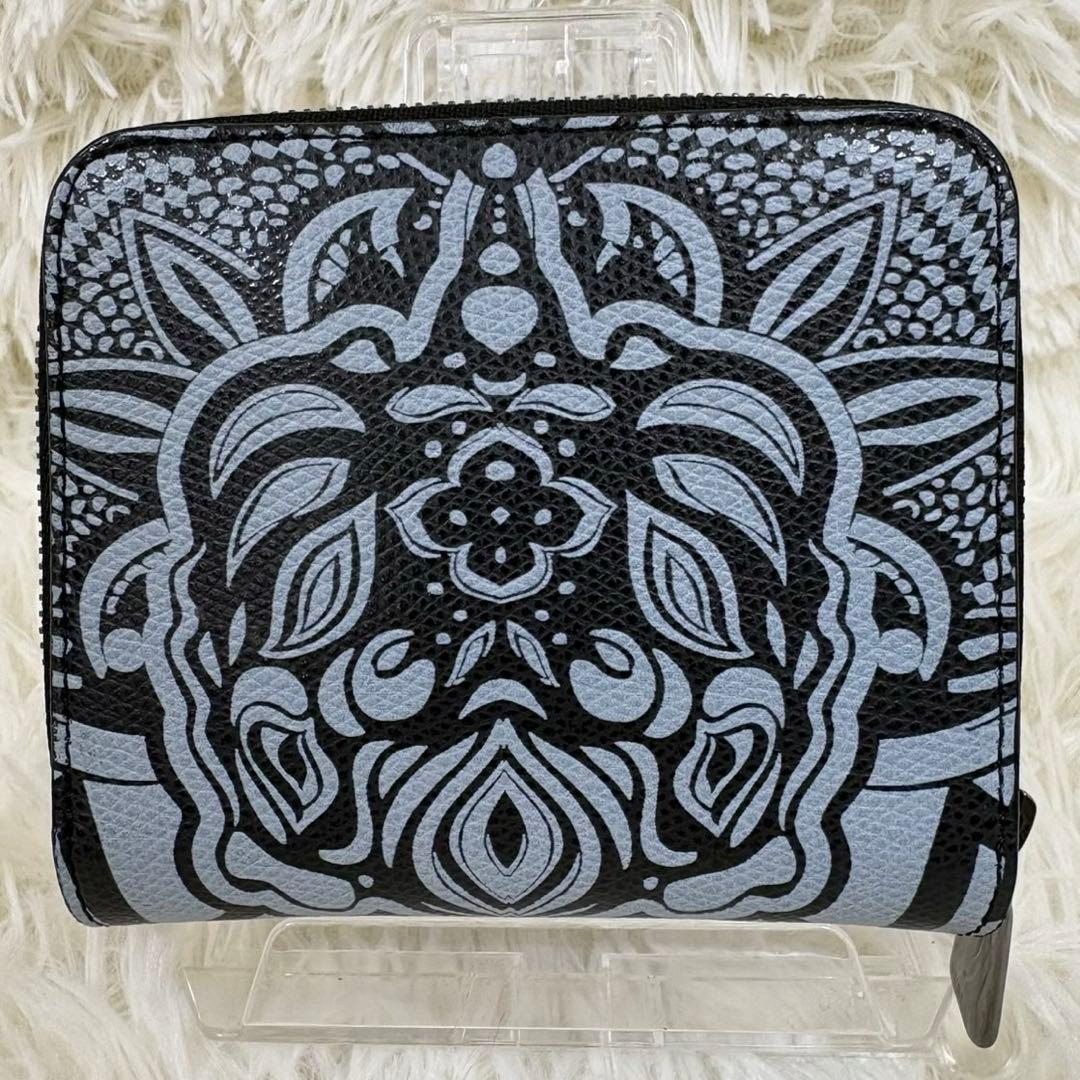 希少 極美品✨ フルラ FURLA 二つ折り財布 メトロポリス 総柄 ファスナー