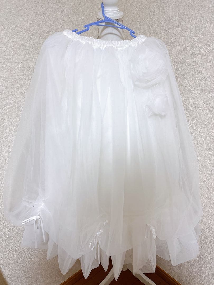 TreatÜrself Rose motif ribbon tulleskirt