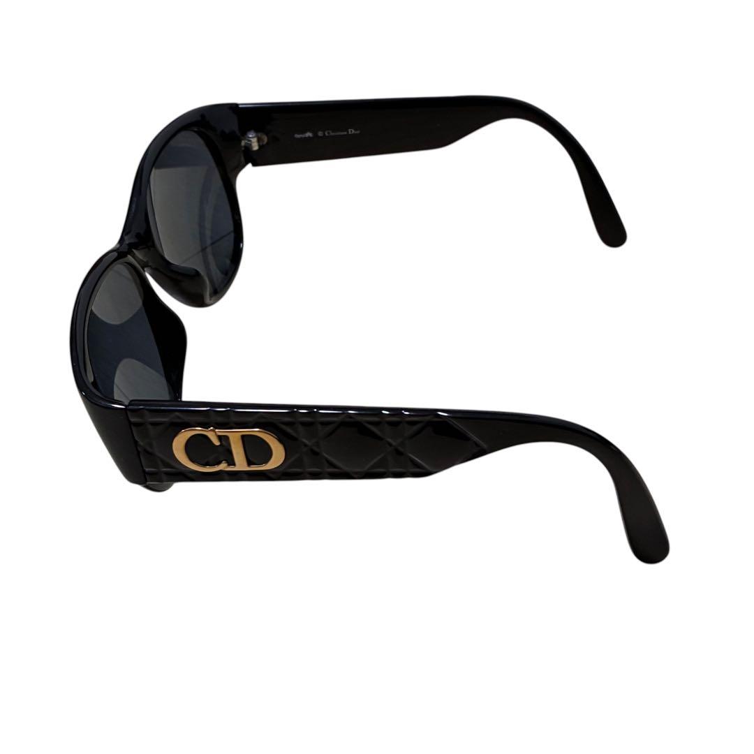 美品✨　DIOR クリスチャンディオール　サングラス ブラック　カナージュロゴ