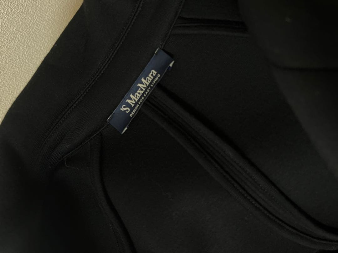 【美品】 MAX MARA ビスコース ジャージ ロングコート