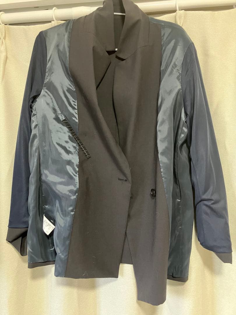【美品/カチリ】グリーンレーベルリラクシング ダブルジャケット 40 洗える