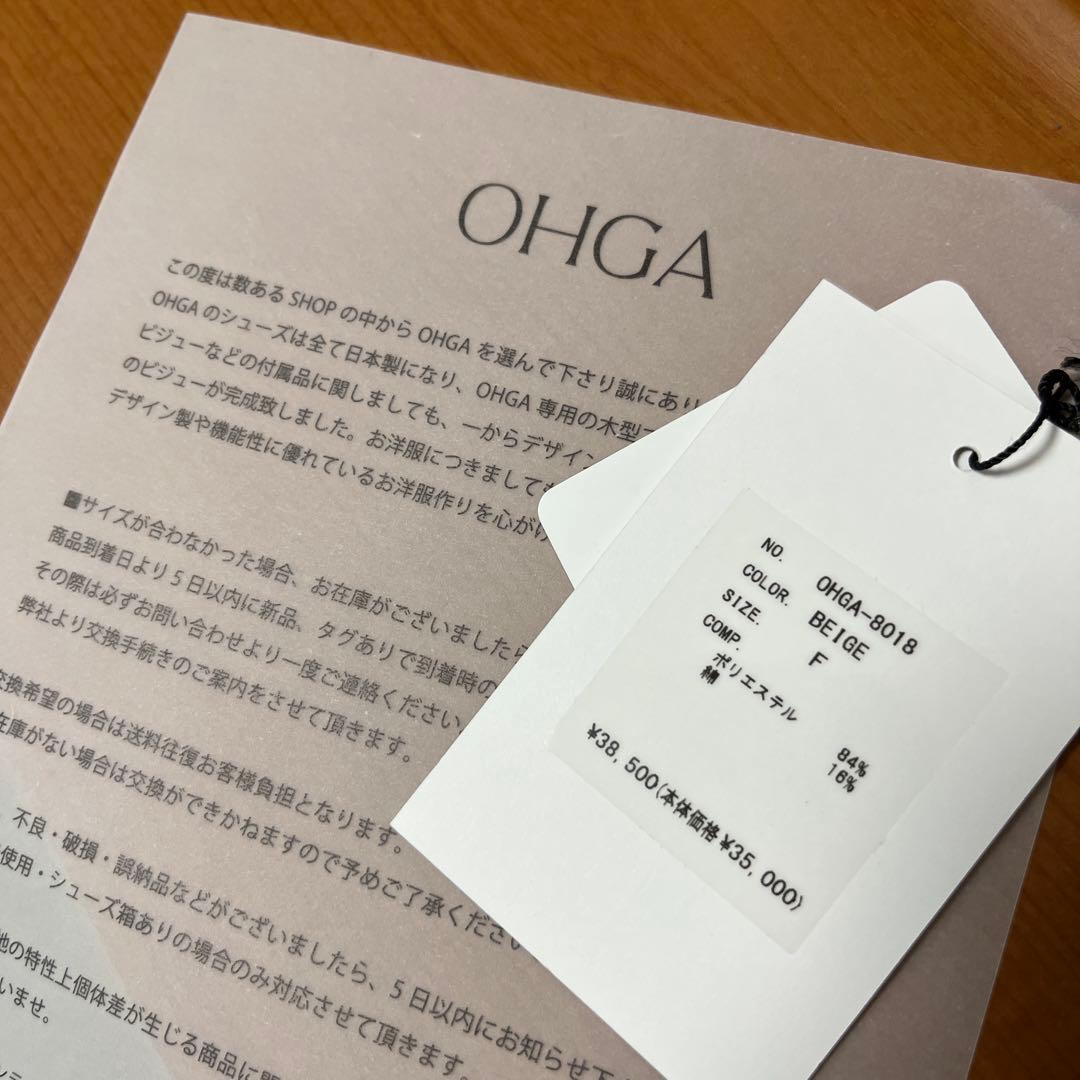 OHGA BENLY JK オーガ　ベンリージャケット　ベージュ　タグ有り
