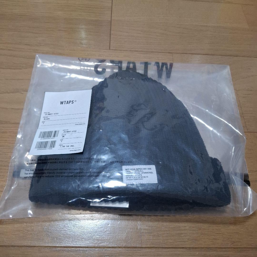 WTAPS ブラック ニット帽 ビーニー