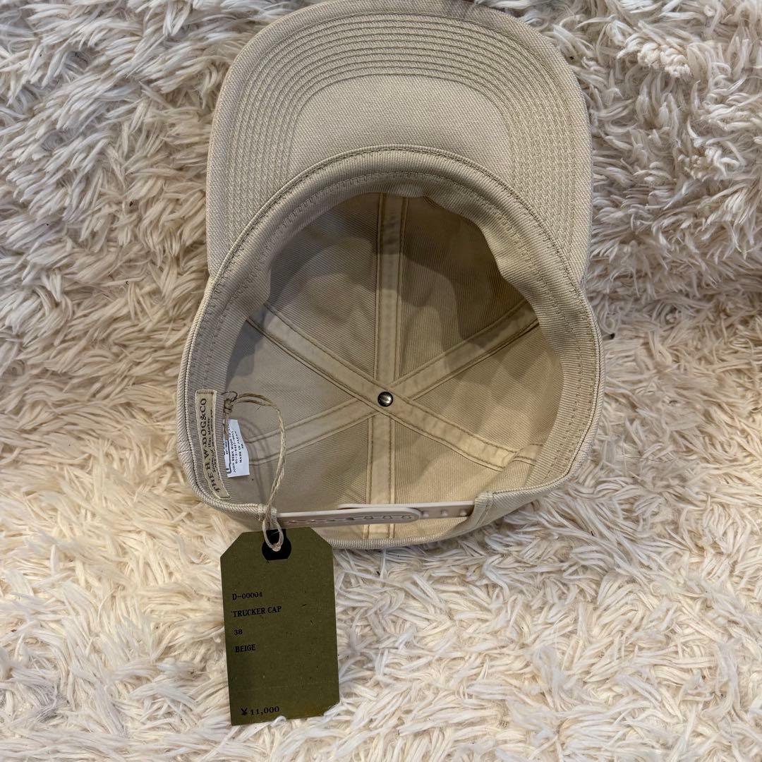 【美品】 THE H.W.DOG & CO. トラッカーキャップ ベージュ 38