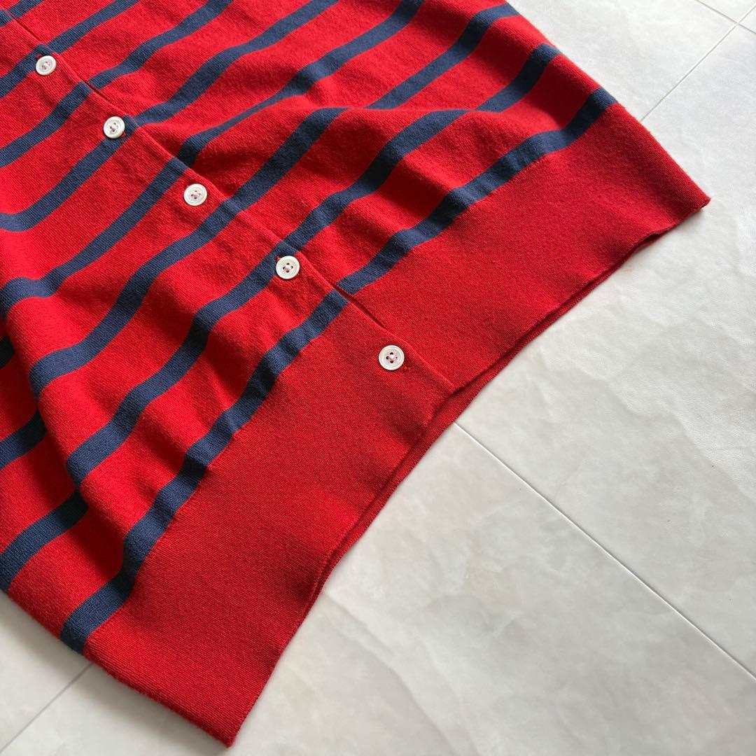 現行タグ✨ Polo Ralph Laurenボーダーカーディガン赤紺M