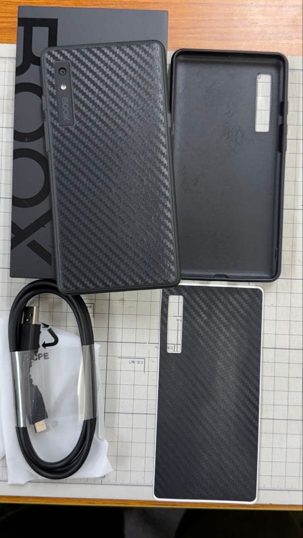 BOOX Palmaブラック電子書籍リーダー (ケースフィルム貼付済付属品完備)