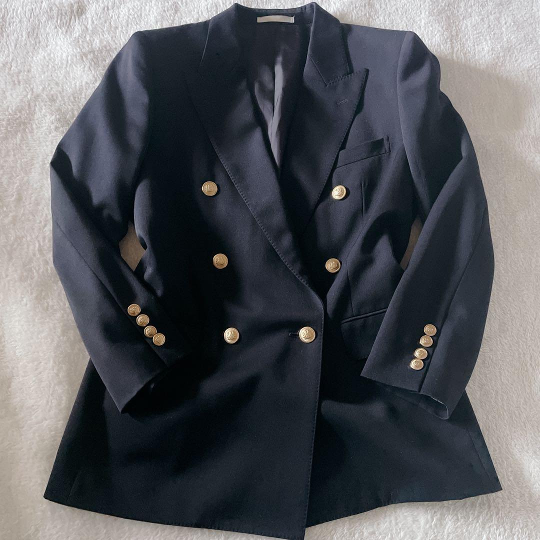 Aguascutum アクアスキュータム テーラードジャケット　金ボタン　ダブル