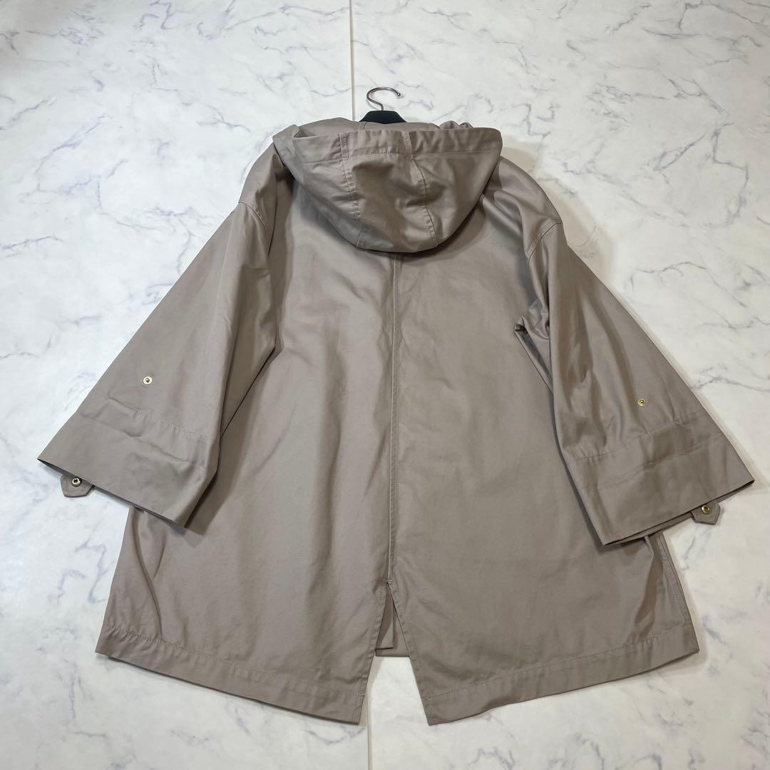美品 23年 ドレステリア 洗える モッズコート 定価29,700円 ベージュ