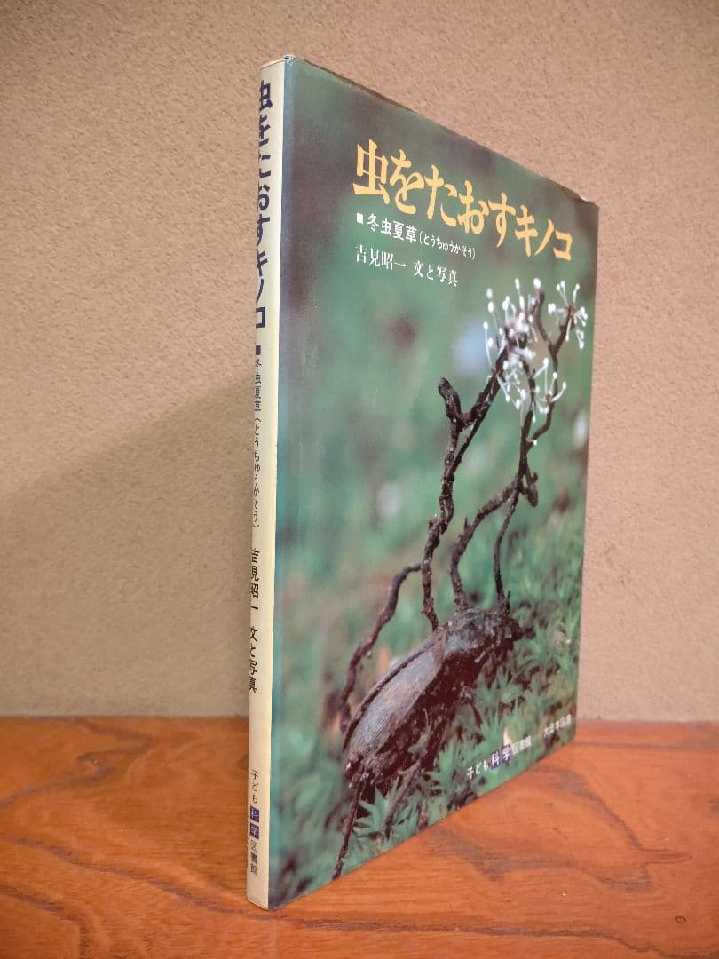 『虫をたおすキノコ』吉見昭一 著 子ども科学図書館 ムシに生えたきのこ 冬虫夏草