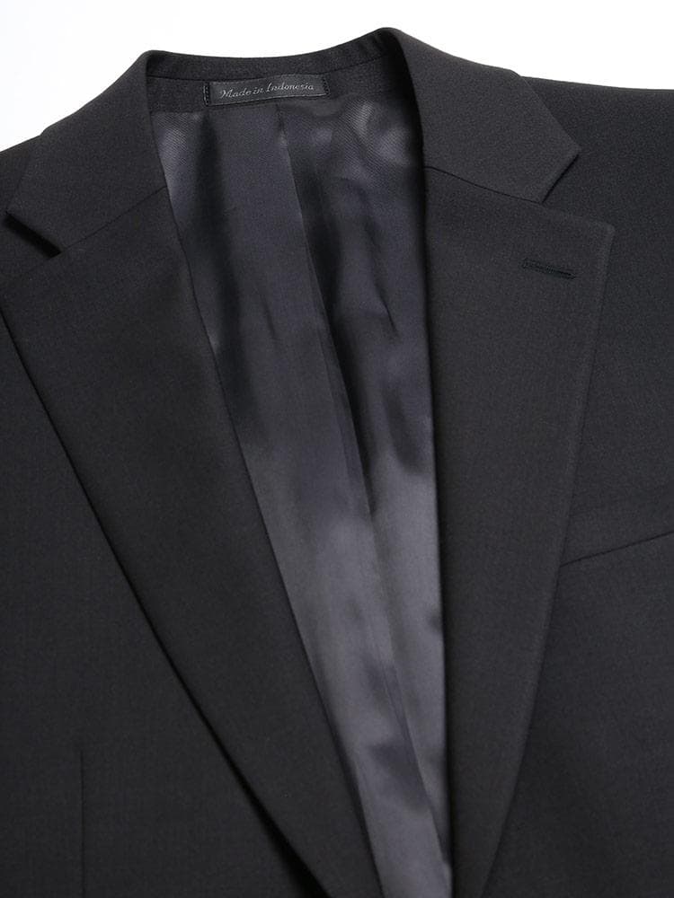 【美品】  カルバンクライン 黒 スーツ上下 高濃度ウール