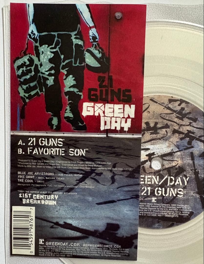 green day グリーンデイ メロコアパンク レコード 21guns