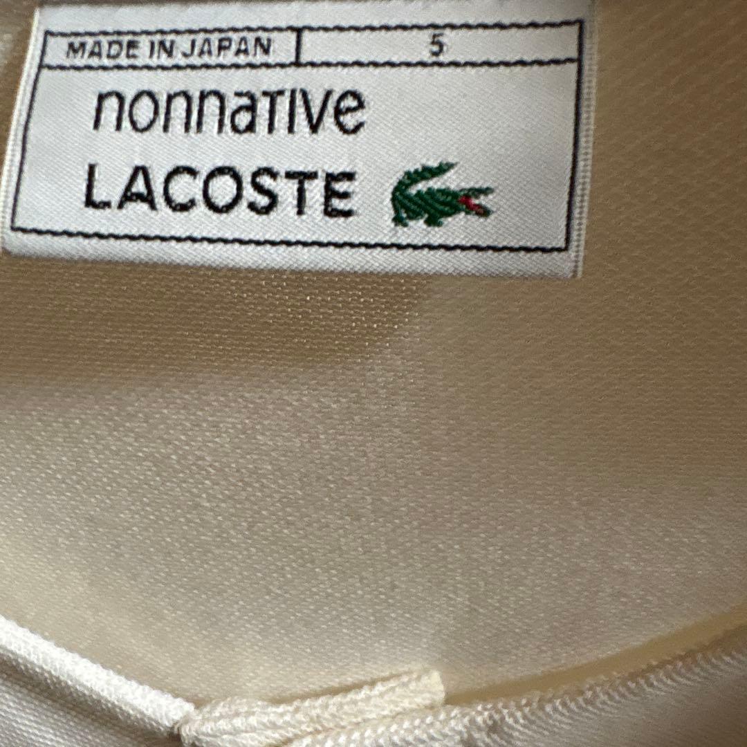 ノンネイティブ　ラコステ　ヘンリーネックTシャツ