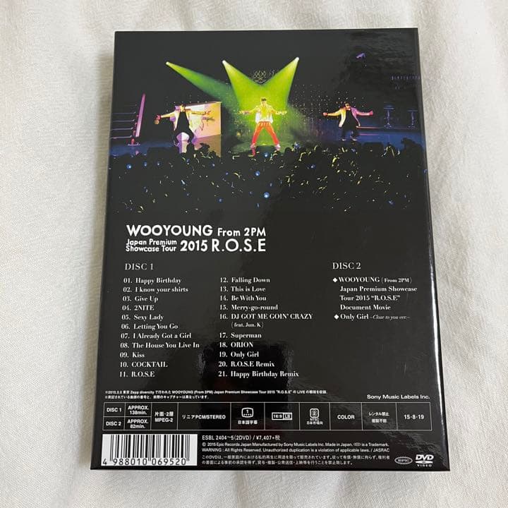 2PM WOOYOUNG R.O.S.E TOUR DVD 初回生産限定盤