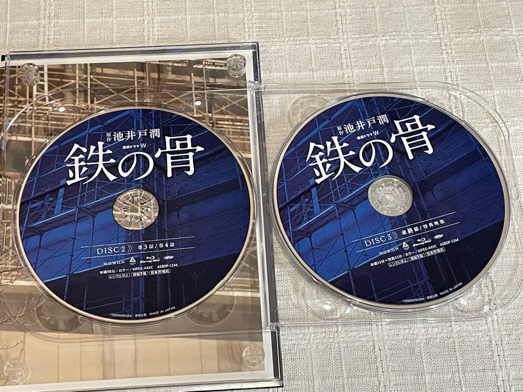 連続ドラマW 鉄の骨〈3枚組〉Blu-ray　ブルーレイ