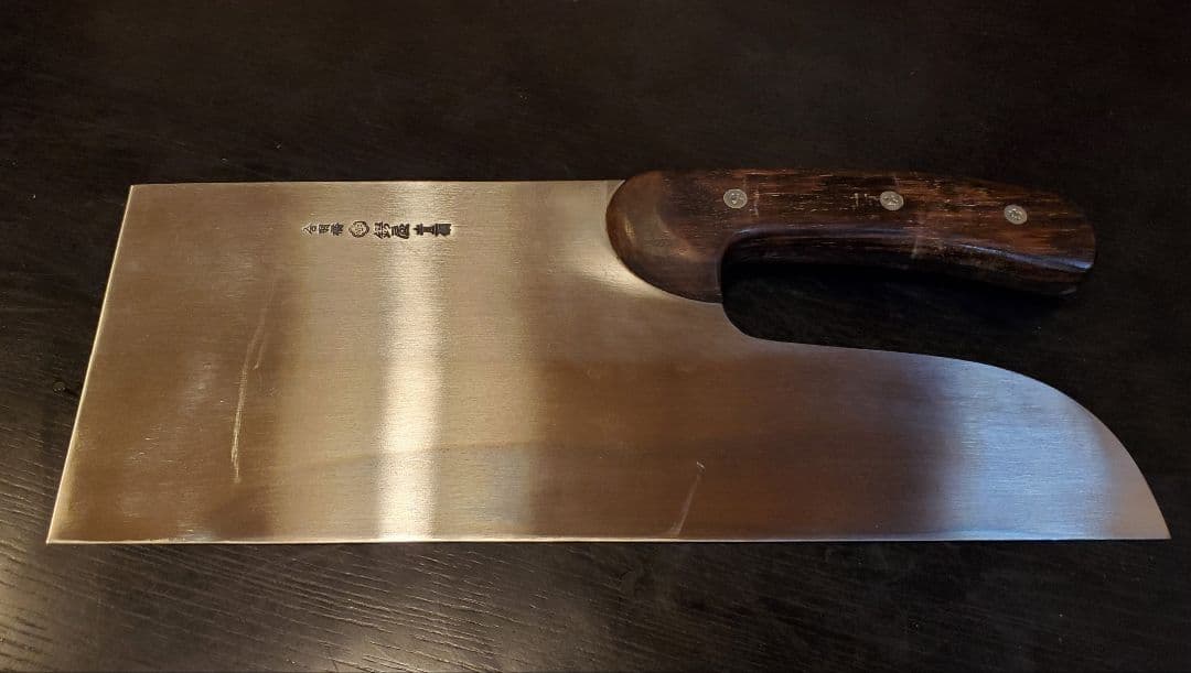 鍔屋 青二鋼 そば・麺切り包丁 33.5cm