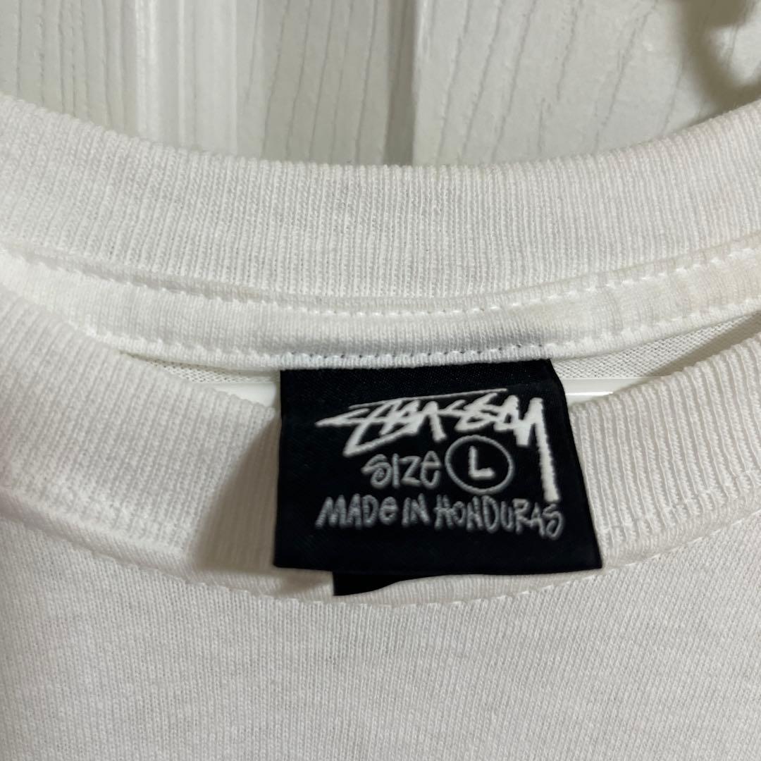 値下げ中Stussy Tシャツ Lサイズ ホワイト　完全未使用　値段交渉可