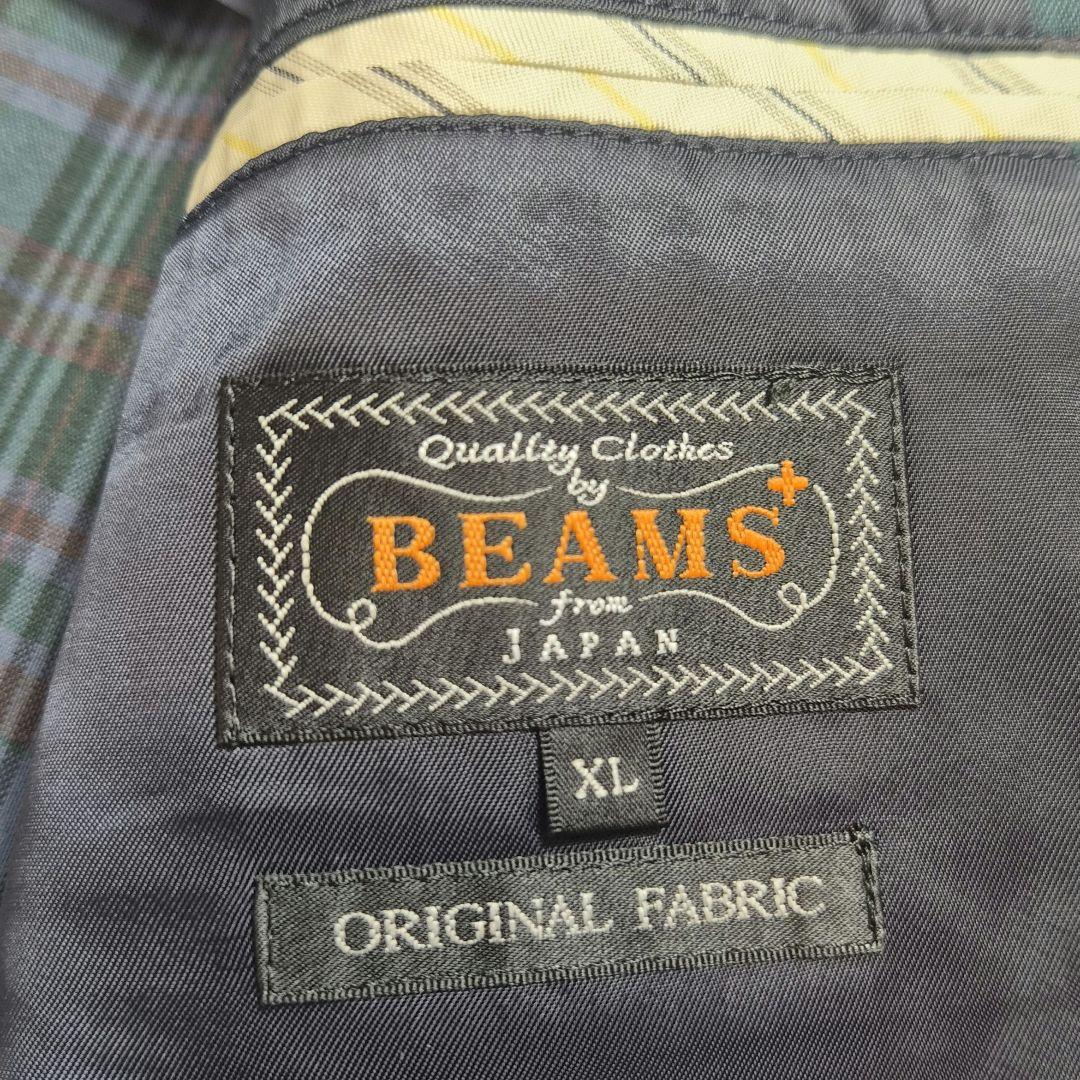 【美品 XL】ビームスプラス ブラックウォッチ テーラードジャケット