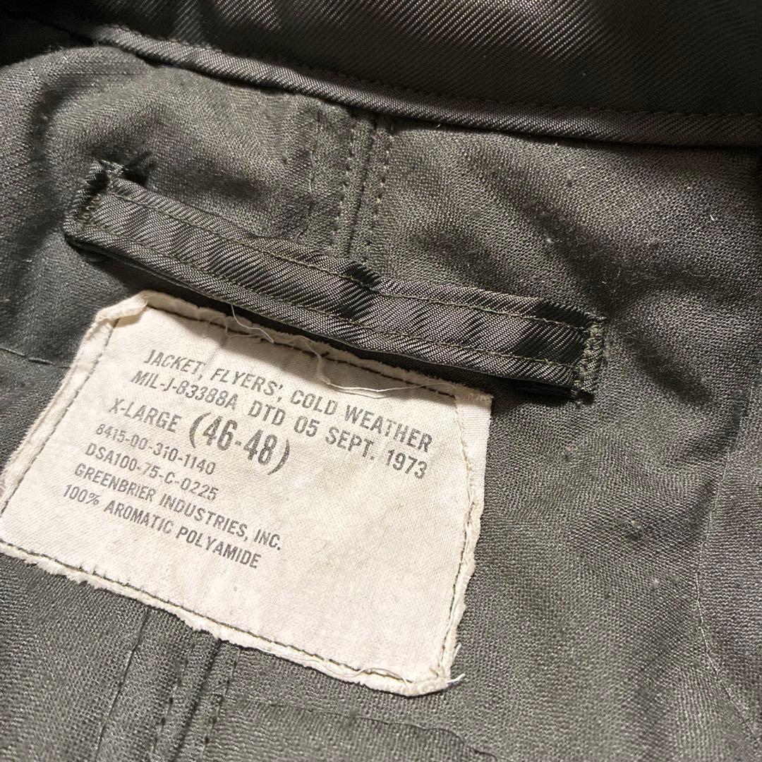 70S 実物 CWU-45P US ARMY 米軍 フライトジャケット XL