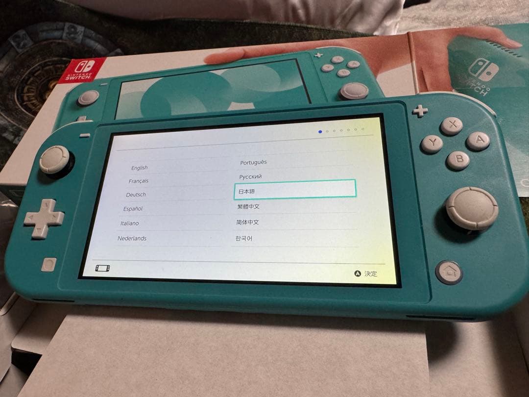 Nintendo Switch Lite ジャンク品 ターコイズ　充電機付