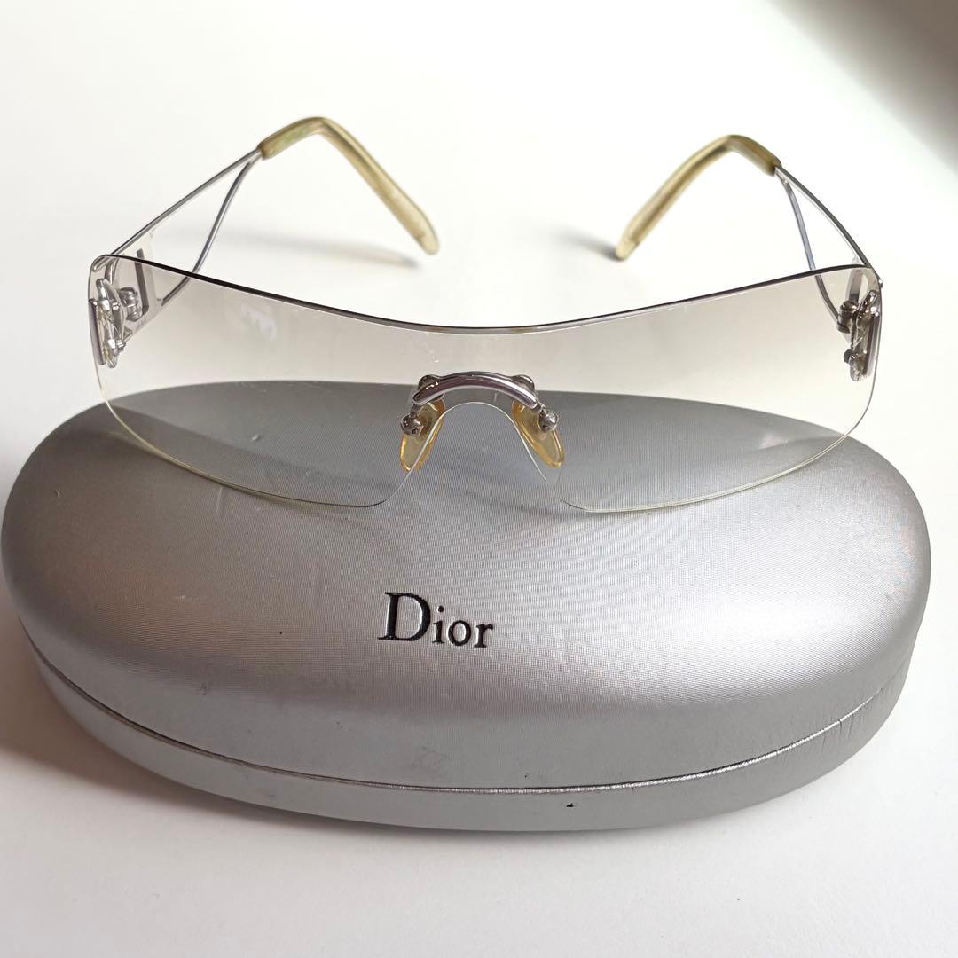 Christian Dior レスリム22GHY サングラス ケース付 男女兼用