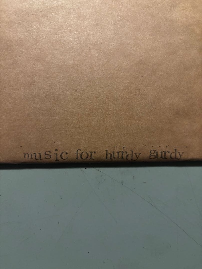 その他 Takumi Akaishi/music for hurdy gurdy
