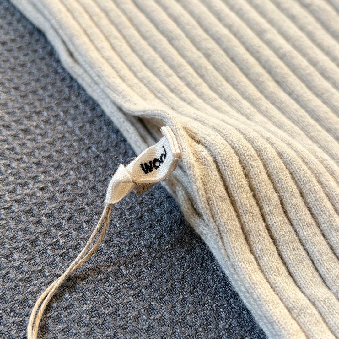 新品タグ付き evam eva evameva wool rib snood