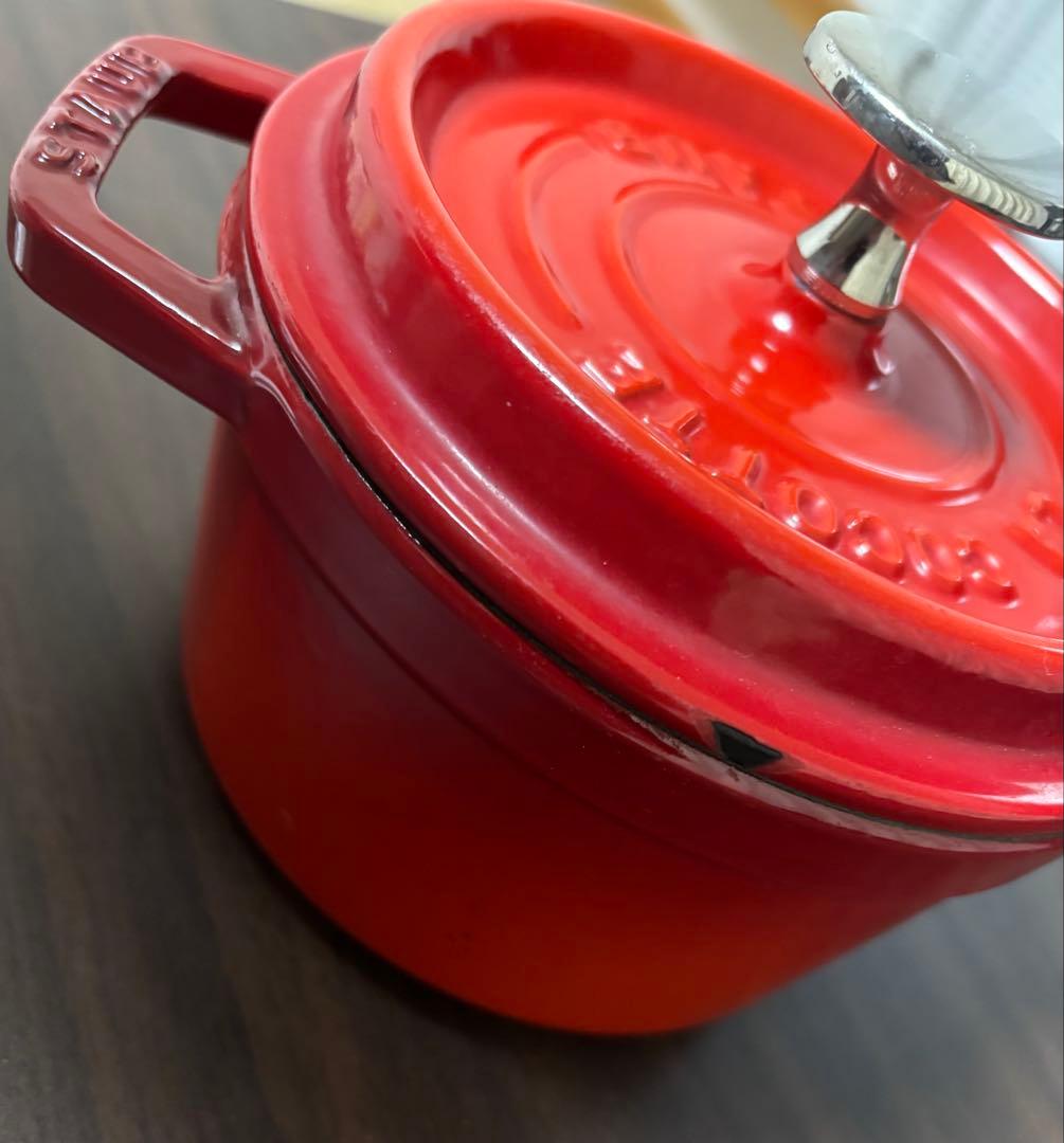 STAUB ストウブ　ココット　ラウンド　チェリー　14cm