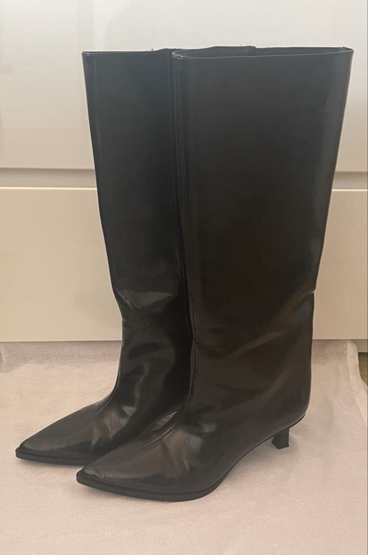 ZARA キトゥンヒールブーツ