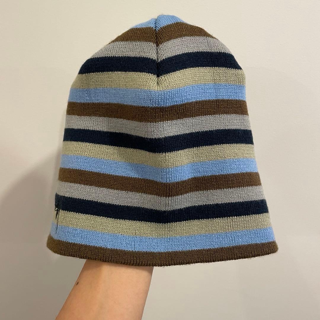 帽子 STUSSY SMOOTH STOCK STRIPED SKULLCAP