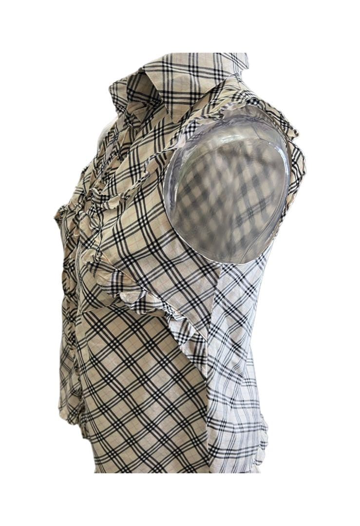 ♡Burberry チェック柄 ノースリーブシャツS サイズ