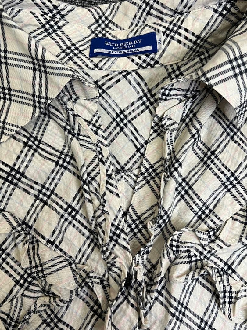 ♡Burberry チェック柄 ノースリーブシャツS サイズ