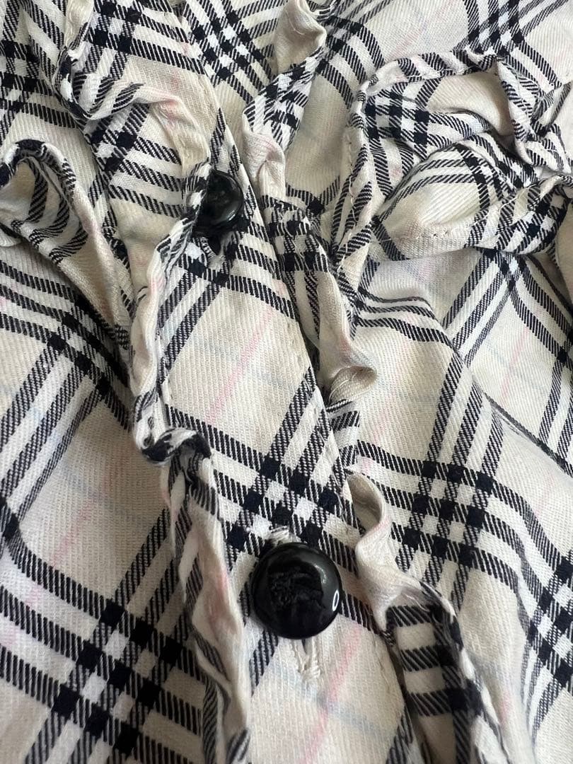 ♡Burberry チェック柄 ノースリーブシャツS サイズ