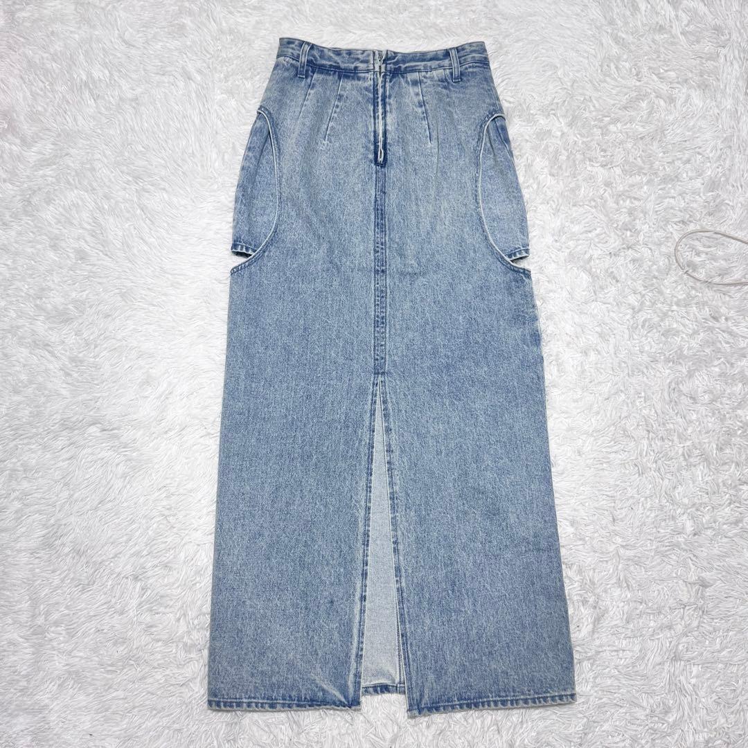美品 CLANE CIRCLE CUT LAYERED DENIM SKIRT