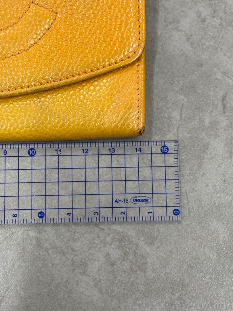 CHANEL シャネル 三つ折り財布 キャビアスキン レトロ刻印有 ジャンク