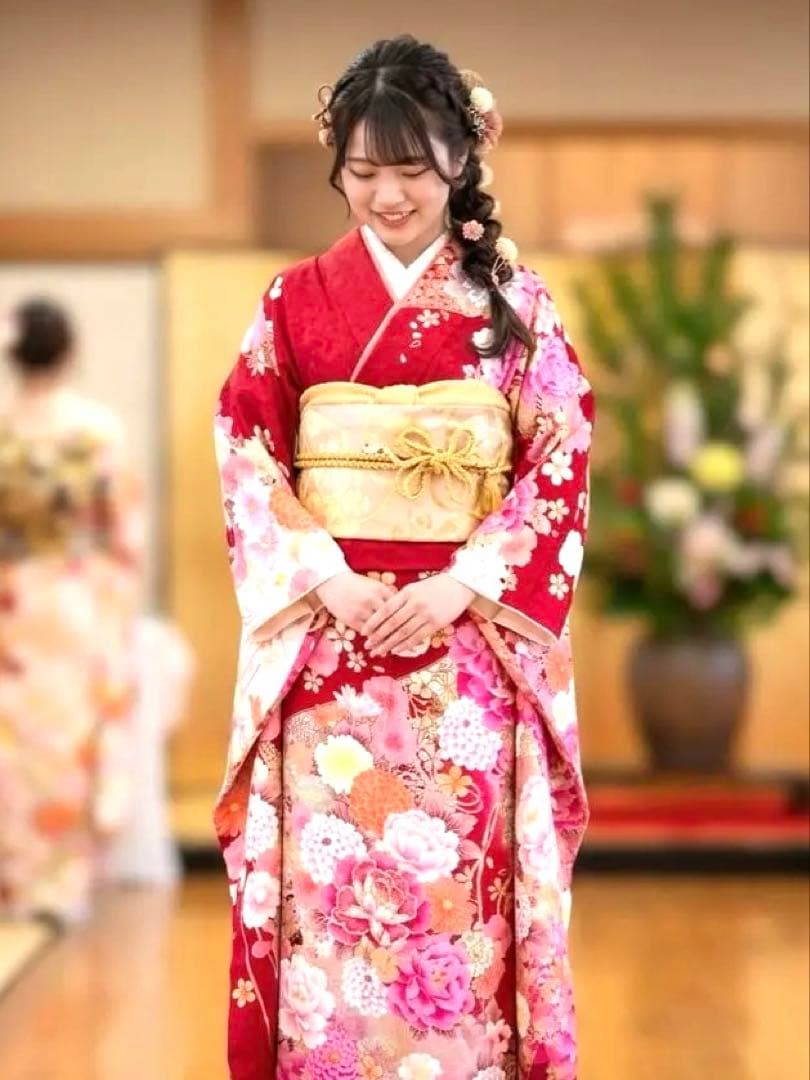 振袖 フルセット トールサイズ 裄丈長め 成人式 結婚式 一式　長襦袢サービス❣️